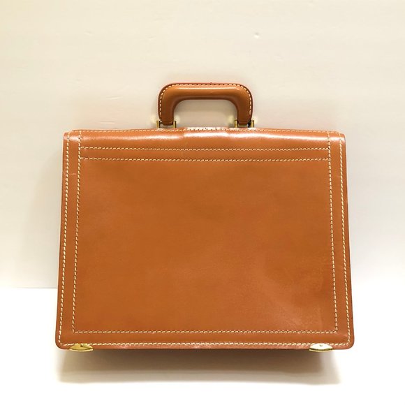 Vintage Leather Briefcase Doctor Bag New w Defects - Picture 3 of 14